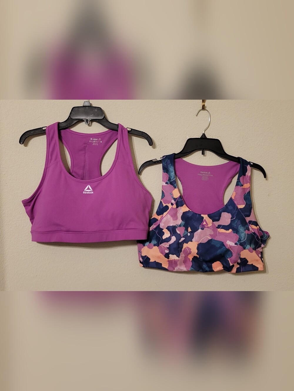 Reebok Purple Sports Bras - Solid & Patterned Set